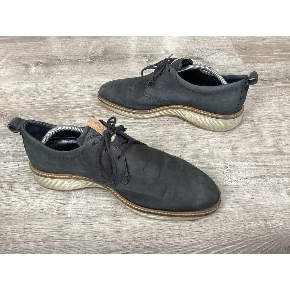 ECCO ST 1 HYBRID Mens Size 10 EU 44 DERBY PLAIN TOE COMFORT DRESS SHOES
